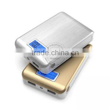 Gold Supply LED Portable Battery Charger Cell Phone Charger Power Bank With Dual Output photo-5