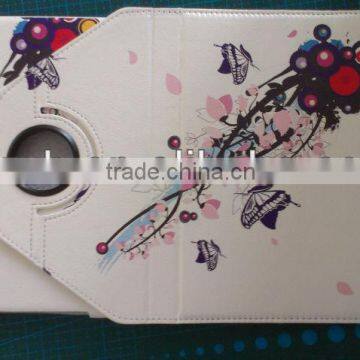 Painting 360 Rotary Stand PU Case for ipad mini