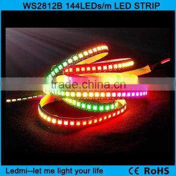 Individually addressable led strip ws2812b 144led/m 144pixel/m dc5v led strip