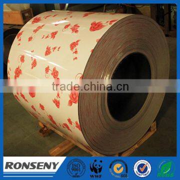 Printed color coated steel coil