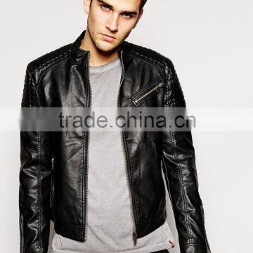 mens faux leather jacket, PU jacket