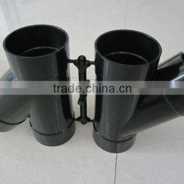 PP Reducing Belling Y-Tee Pipe Fitting Injection Mould/Collapsible Core