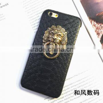 New Luxury 3D Personality Metal Lion Head Case Cover for iPhone6/6Plus/6S/6SPlus