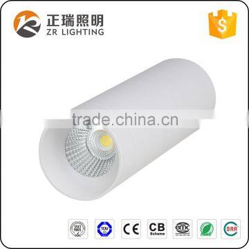 Antiglare aluminum body with white or black 7W 12W 20W 30W COB LED ceiling lamp