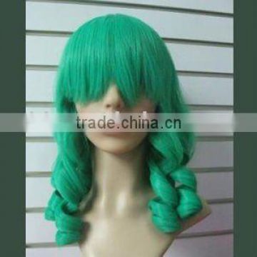 green cosplay wig