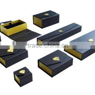 high grade custom logo paper ring necklace earring box