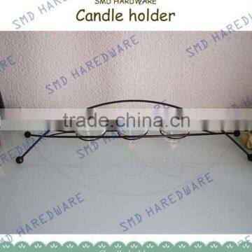 Restaurant iron candle holder