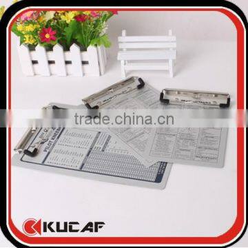 Aluminum writing board, mini clipboard, a5 a6 clipboard folder for office
