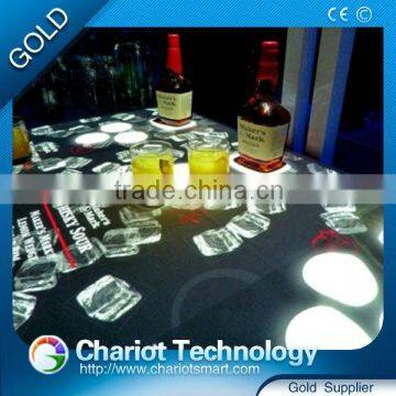 Chariot Hot Product Glass Table Interactive Bar With Ice Block Effect photo-2