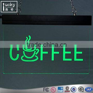 Plexiglass 7 Colors Changing Led Lit Sign With Picture / Engrave Logo in Sign With Remote Controller photo-3