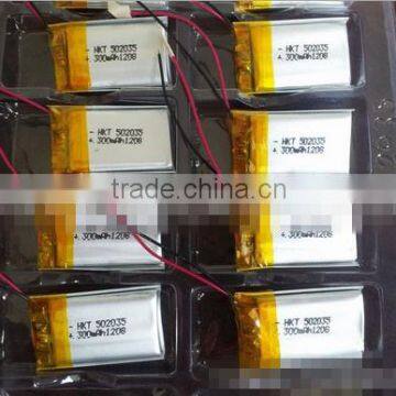 from factory 303540 3.7v with 400mah li polymer battery