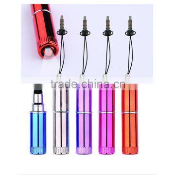 Mini pen stylus pen and LED flash light pen with earplug