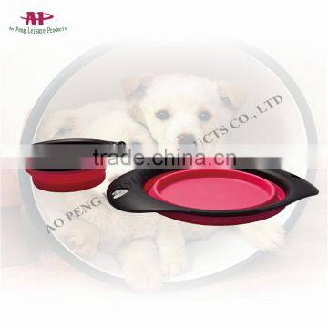 2016 Wholesale Pet Product Bowl Foldable Silicone Dog Bowl photo-2