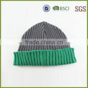 Slouch Beanie Winter Hat Newborn Knitted Beanie Hat With Tassel photo-2