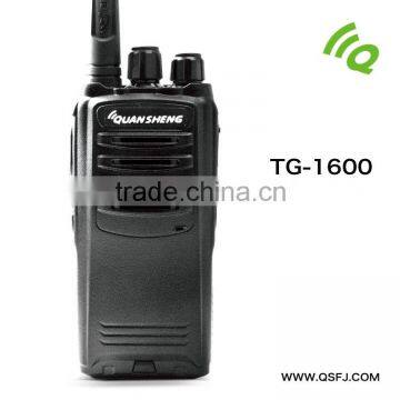 New Black Walkie Talkie 400-470MHz 16CH IP54 2 way radio 7W