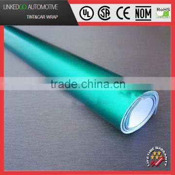 1.52*20M Matte Satin Chrome Teal Sticker Decal Car Vinyl Wrap Air Bubble Free