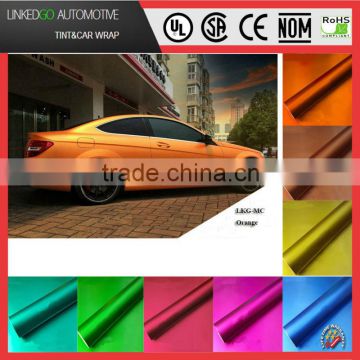 Best price 1.52*20m matte self adhesive vinyl with air bubble channel car wrapping