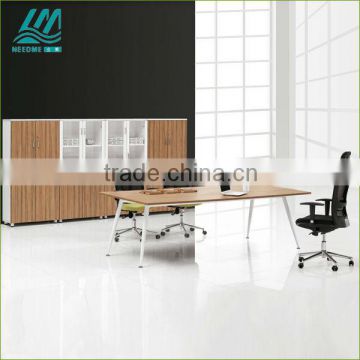 2012 Modern fashional new design Office conference room furniture conference table with steel leg