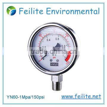 High Quality Electric Contact Fill Liquid Pressure Gauge photo-4