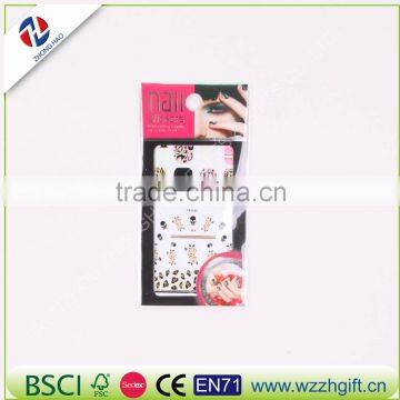 New arrived wholesale elegant fancy customized craft ecofriendly quality elegant water nail sticker