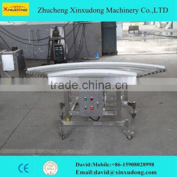 90 degree turing mesh belt conveyor