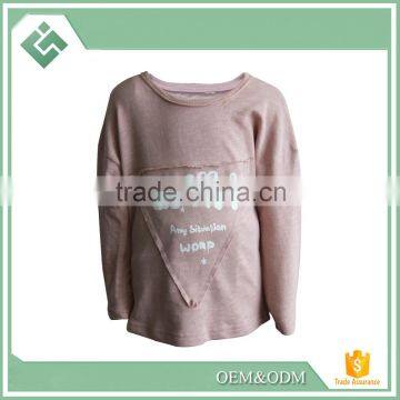 100% Cotton T-shirt Children Long Sleeve T Shirt for Kids ,O Neck Children Clothing 2016 photo-2