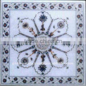 White Marble Square Table Top