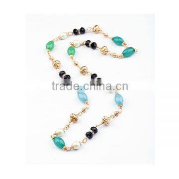 2014 Fashion long bead necklace