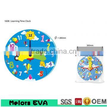 Branded design kids play set eva clock for child