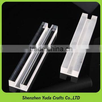 CNC router products milling acrylic trophy base CNC engraving machined acrylic part