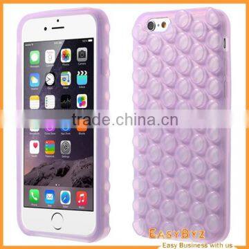 Luxury High Quality Colorful Bubble Silicon case for Apple iPhone 6