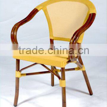 Commercial for Restaurant Restaurant bamboo look out door chair PE Rattan chair LHA003D A+T bamboolook