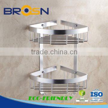 Good Quality Barthroom shelf /Space aluminium Double shelf #1102K