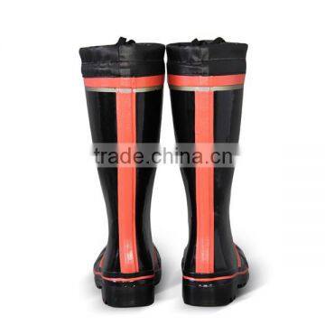 Steel Insole Black and Red Color Top Tied Fashion Mining Rubber Boots Anti-Smashing Rubber Boots Anti-Puncture Rubber Boots photo-5