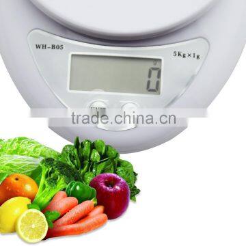 Sidiou Group White 10lb X 0.04oz Mini Digital Electronic Kitchen Scale Diet Food Compact Kitchen Scale 5kg X 1 photo-6