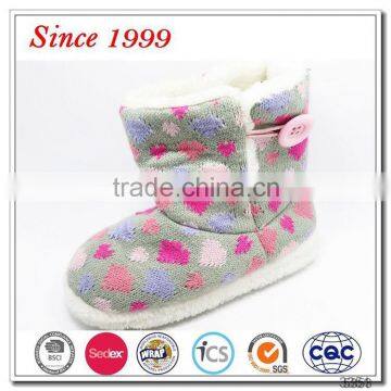 sweet trendy crochet knitted girls flat boots