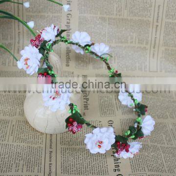 fashion elegant customs White Flower Crown head wreath wholesale