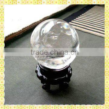 High Quality Clear Crystal Ball Souvenir With Red Base For Business Souvenirs