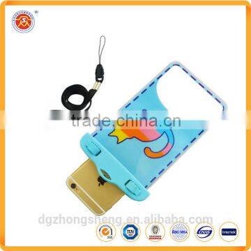 neck holder PVC mobile phone waterproof bags for swimming