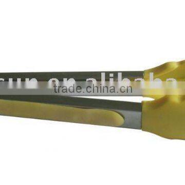 Locking nylon food tongs