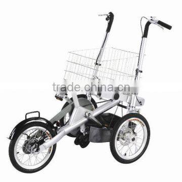 3 Wheel Small Electric Shopping Carts With Big Shopping Basket photo-4