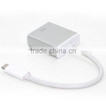 For New Macbook USB Type C to VGA 1080P HDTV Port Type C to VGA Adapter