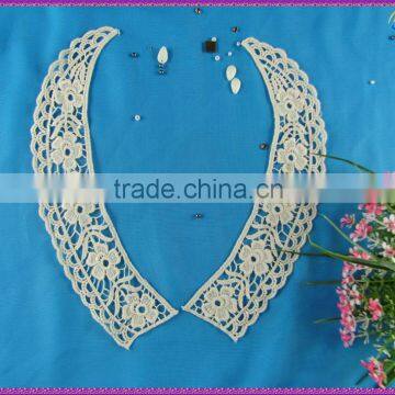 2015 Dresses guipure lace Textile Embroidered cotton collar lace motifs for garment