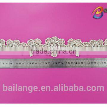 Embroidered Western Wholesale Metal Bride Ladies Fancy Crystal Rhinestone Belt for Wedding Dress photo-3