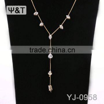 Chains Wholesale Vintage Raw Crystal Design Your Own Necklace Pendant