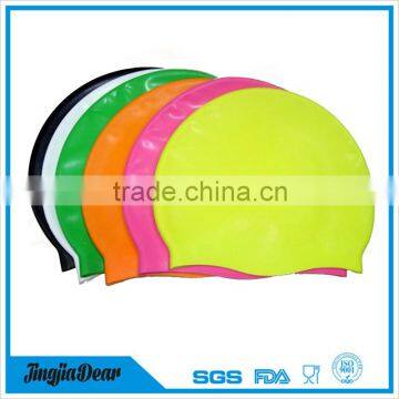 custom logo adult kid size silicone swim cap,professional silicone swimming cap manufacturer