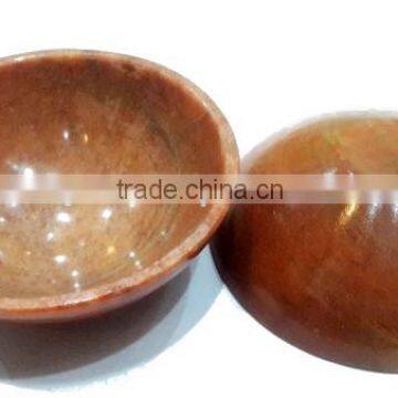 Best Supplier Agate Peach Aventurine Bowls 70-75 mm : Wholesale Agate Bowls photo-4