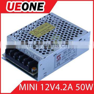mini size 50w12v 4a switching power supply (ms-50-12)
