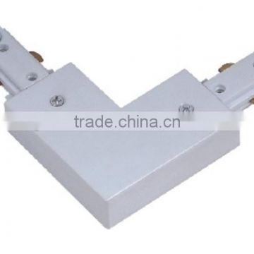 LED track light rail connectors for wires,Right Angle, Horizontal connector