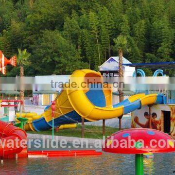 Fiberglass water playground slides/playground tube spiral